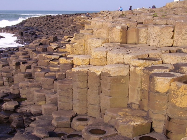 Macro world image - basalt columns from lesson